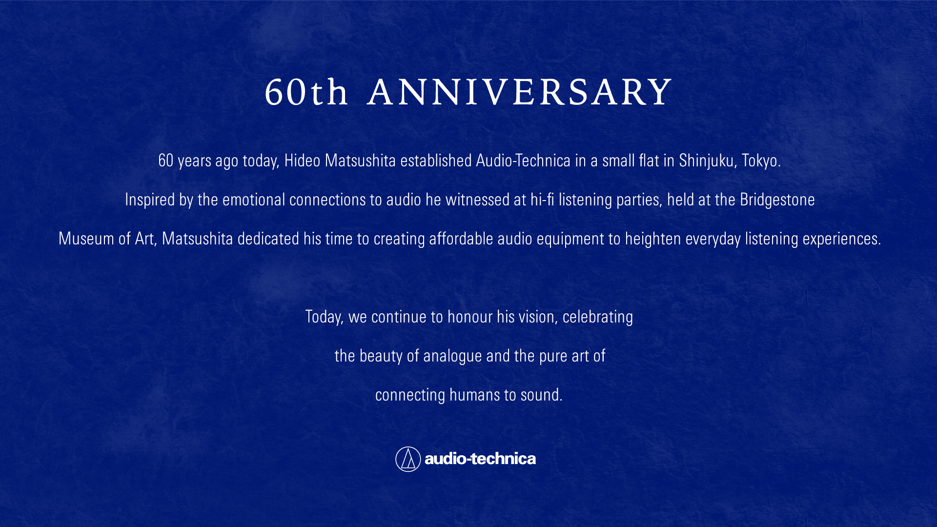 Audio-Technica Celebrates 60 Years of Analogue Audio